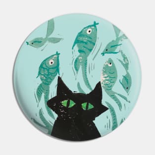 Cat-In-A-Fishbowl Pin