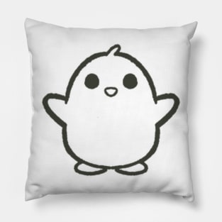 cute bird with open wings Pillow