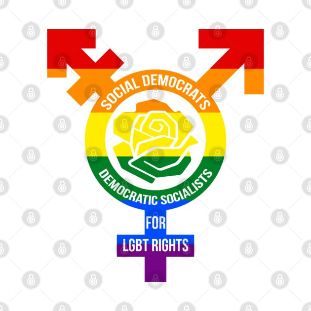 Social Democrats & Democratic Socialists for LGBT rights (Rainbow version) by Mahboison
