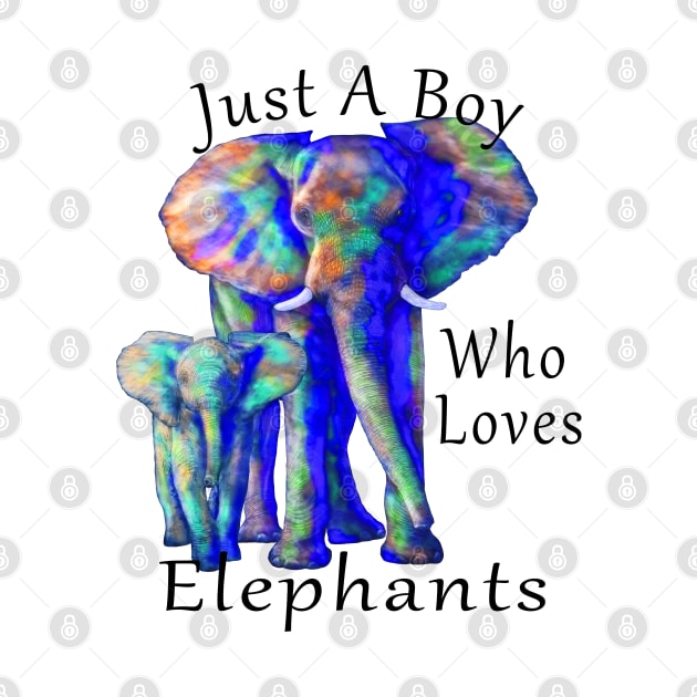 Just A Boy Who Loves Elephants by macdonaldcreativestudios