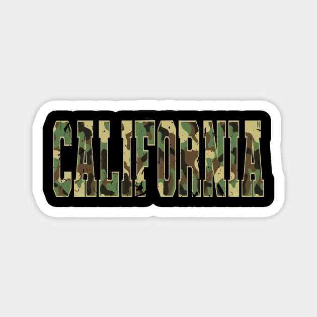 Soldier California Military Camo Magnet by Humbas Fun Shirts