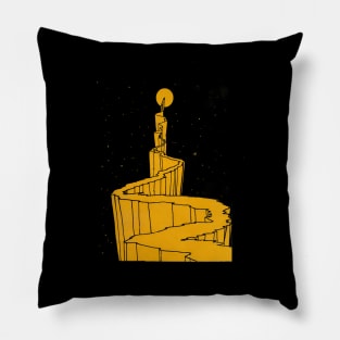 The road to the moon- A vintage book cover Pillow