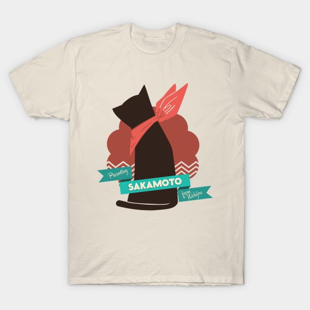 Nichijou Sakamoto Cat Shirt For Anime Lovers Postcard for Sale by Clort