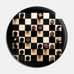 Wooden Chess Board Pin