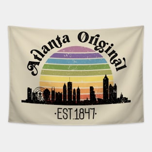 Atlanta Original Retro Rainbow Tapestry