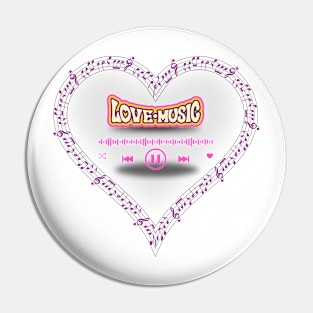 Love Music Pin