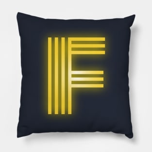 Letter F Letter Art Pillow