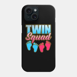 Cute & Funny Twin Squad Twinning Baby Announcement Phone Case