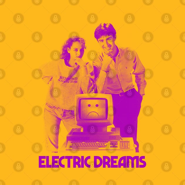 Electric Dreams Vintage Movie Tribute Design by DankFutura