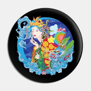 anime retro Princess Kaguya Pin