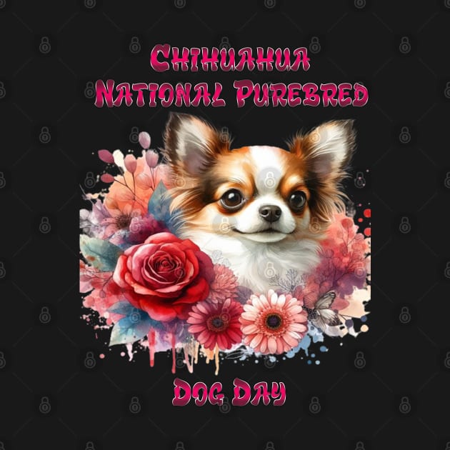 Floral Chihuahua A Petite Canine Blooms by coollooks