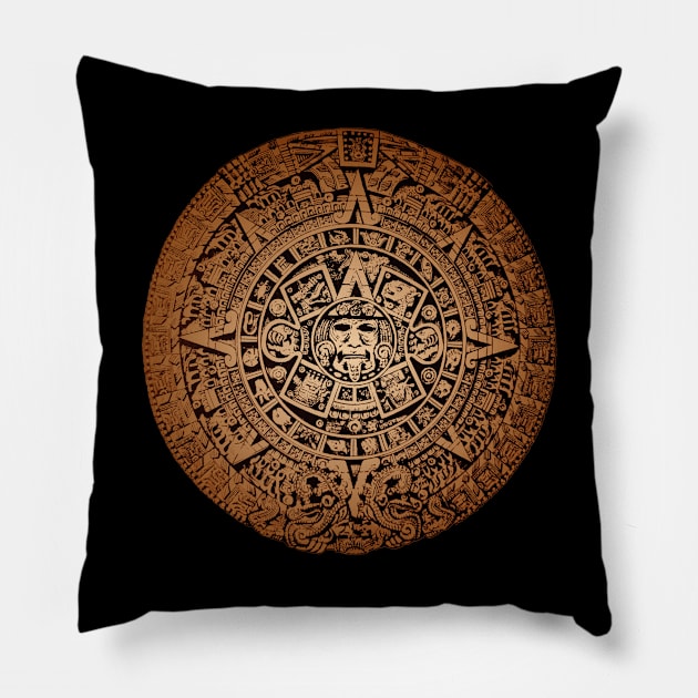 Mayan Stone Calendar Pillow by Heartsake