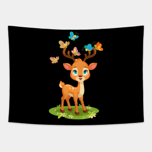 Cute Deer Tapestry