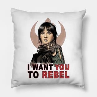 I Want You to Rebel Pillow