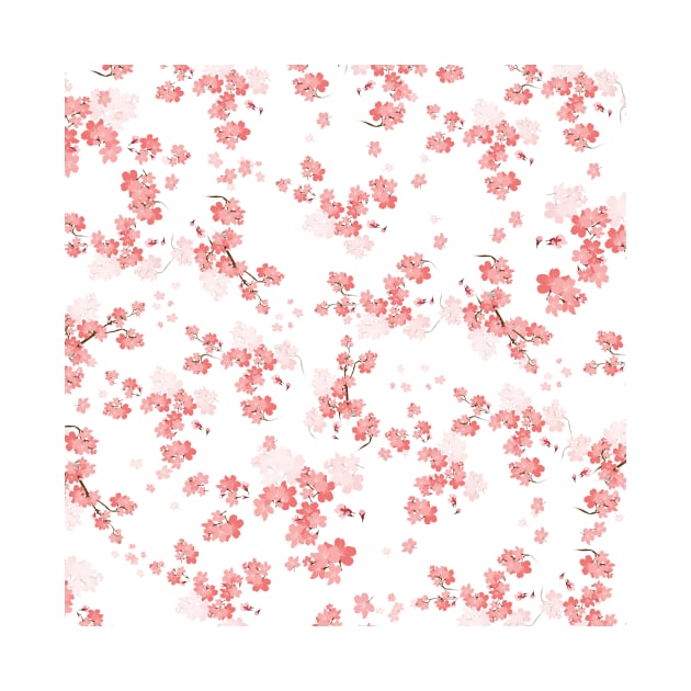 Cherry Flower 13 (spring floral pattern) by B&K