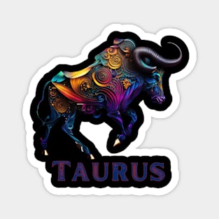 Taurus Zodiac Sign Bull Magnet