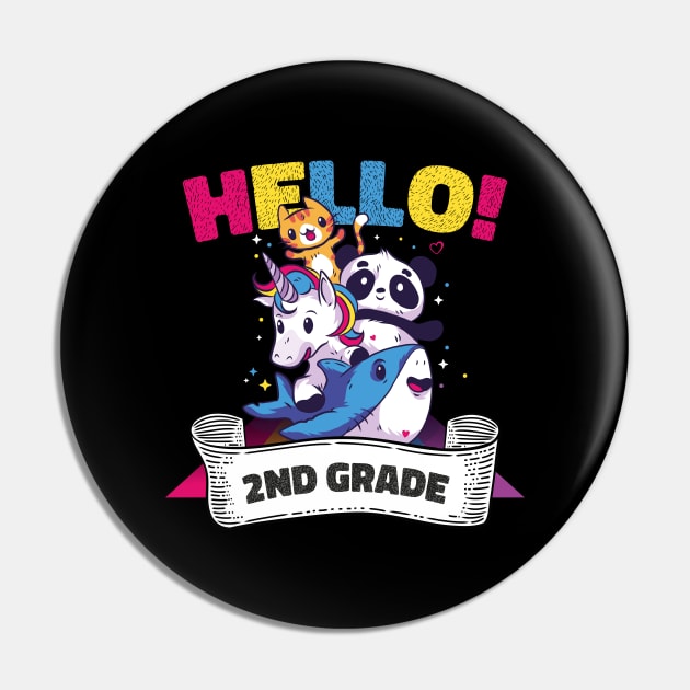 Hello Second 2nd Grade Teacher First Day Of School Pin by artdise