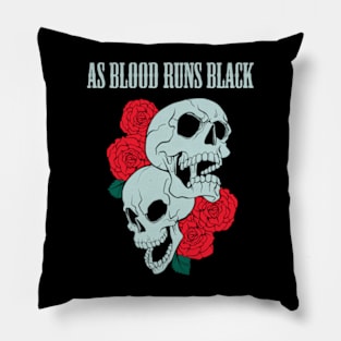 AS BLOOD RUNS BLACK BAND Pillow