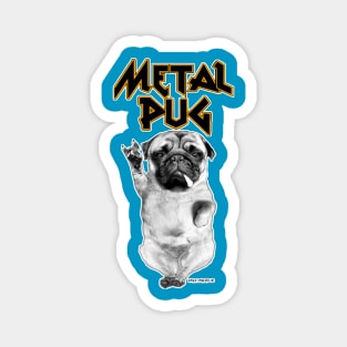 Metal pug Magnet