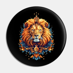 Royal Lion Emperor King of the Jungle Lion Pin