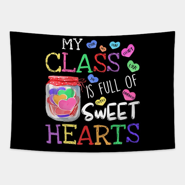 Valentines Day for Teachers Cute Valentines Teacher Tapestry by deptrai0023
