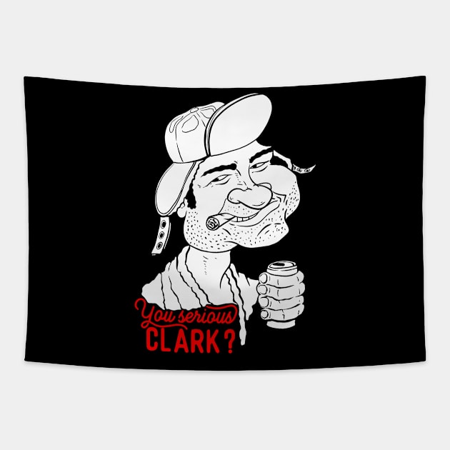 you serious clark Tapestry by Brunocoffee.id