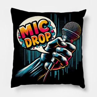 Mic Drop Mastery Pillow