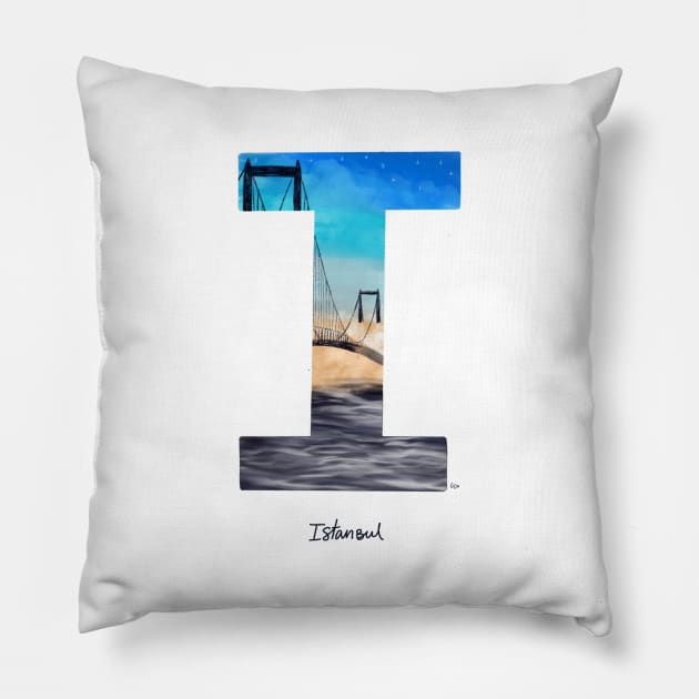 Bucket list destination - Istanbul Pillow by gabbadelgado