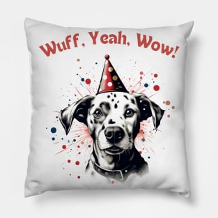 Woofy Adventure - Funny Dog Design Pillow