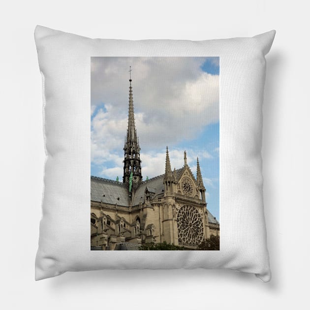 Notre Dame de Paris - 3 - A Side View © Pillow by PrinceJohn