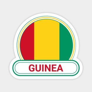 Guinea Country Badge - Guinea Flag Magnet