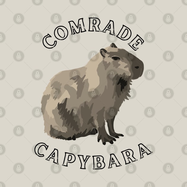 Comrade Capybara by Slightly Unhinged