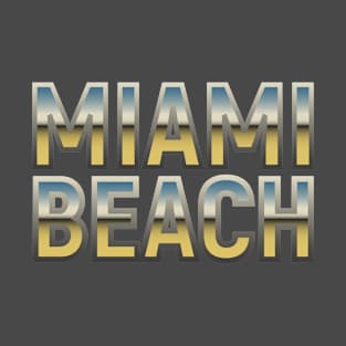 Miami Beach - text with retro effect. T-Shirt