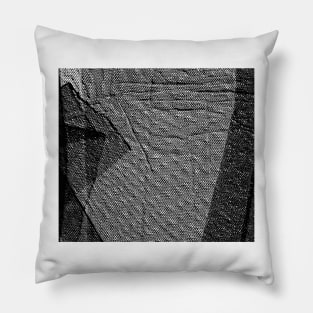 Structure in black. Pillow