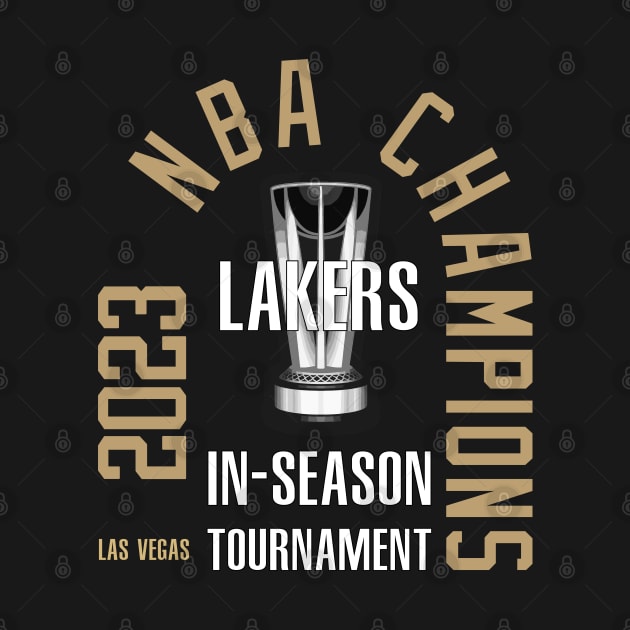 Lakers - In -Season champs 2023 by Buff Geeks Art