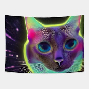 Cosmic Cat Tapestry