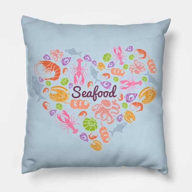 Seafood Pillow by Mako Design 