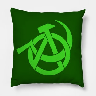 Green Anarcho-communism Pillow