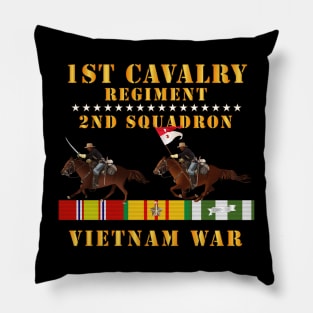 2nd Squadron, 1st Cavalry Regiment - Vietnam War wt 2 Cav Riders and VN SVC X300 Pillow