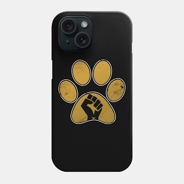 Golden Pet Lover Paw Phone Case by bluerockproducts