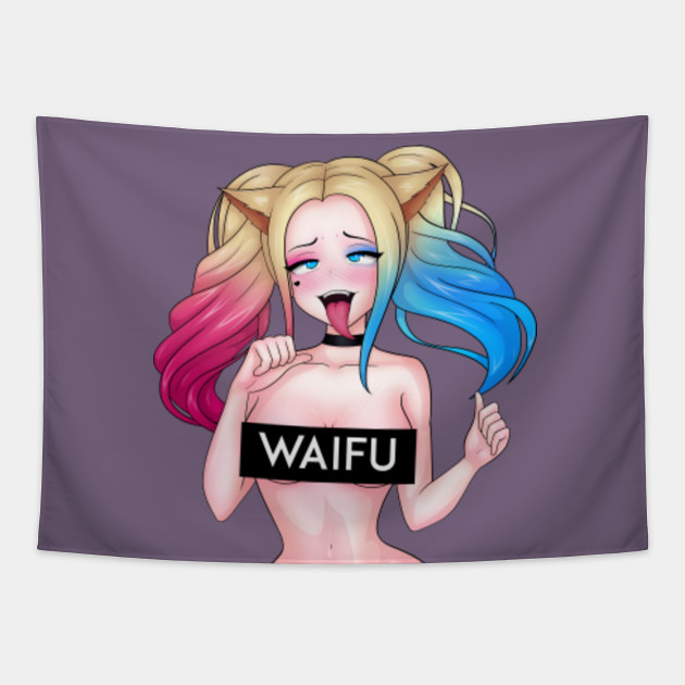 Harley Quinn Ahegao Face Harley Quinn Tapestry Teepublic