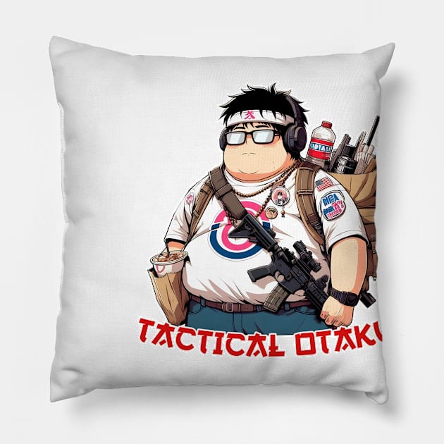 Tactical Otaku Pillow by Rawlifegraphic