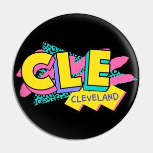 Retro 90s Cleveland CLE / Rad Memphis Style / 90s Vibes Pin