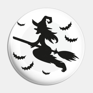 Halloween Witch Pin