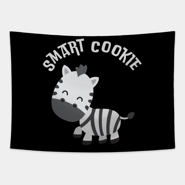 Smart Cookie I'm Cute and I know it Sweet little tiger cute baby outfit Tapestry by BoogieCreates