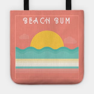 Beach Bum. Retro, Vintage Beach design for the beach lovers out there. Tote