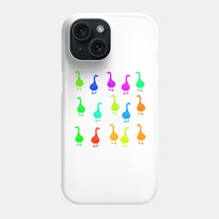 Goose gaggle three Phone Case