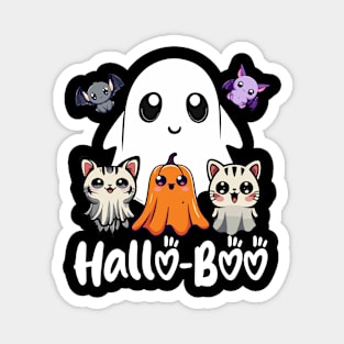 Hallo-Boo - For Halloween Costume Cat Lovers Hallows Eve Magnet