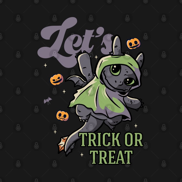 Lets Trick Or Treat Funny Cute Spooky by eduely