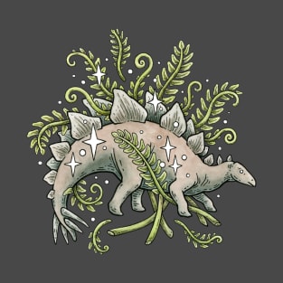 Stegosaurus + Ferns Botanical Dinosaur T-Shirt